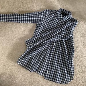 J. Crew Gingham Button Down Boyfriend Fit Size 6
